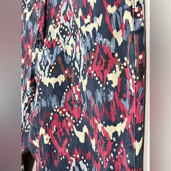 BACCINI designer jeans - skinny straight leg - abstract pattern - size 10 - Picture 6 of 11